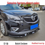 Buick Envision Eesmise Splitteri ja Huuleliistu (2017-2019) Keha komplekt Matte Black Front Splitter