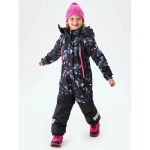 Euroopa stiilis laste &uuml;hes t&uuml;kis suusakost&uuml;&uuml;m, unisex suusariietus poistele ja t&uuml;drukutele, veekindel, tuulekindel ja soe, sobib vanematele lastele Black(3 Premont) 98cm Length 89cm(Height 98cm) black