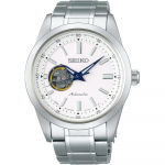 Seiko Selection Meeste Automaatne Mehaaniline Kell (k&auml;sitsi m&auml;hisega), Avatud S&uuml;da Mudel, Valge, SCVE049