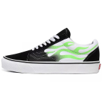 Old Skool Vans 'Flame Black White' VN0A4U3BXEY 34.5