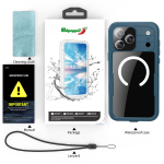 Shellbox IP68 Magnetiline Veekindel Telefonikarp Ujumiseks ja Sukeldumiseks - &Uuml;hilduv IPhone 17/17AIR/17Pro/17Promaxiga iPhone17 must