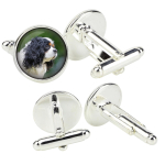 Cavalier King Charles Spaniel - cufflinks in a box, handmade jewelry, product of the Art-Dog brand