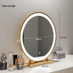 Handun Golden 40cm Laetav LED Meigipeegel