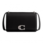 Coach Bandit 18 Kl&otilde;pskinnitusega Peen Vasikanahast &Otilde;la-Crossbody Kott V&auml;ikesed Naiste kotid Must CV461-LHBLK Basic Set (Bag+Dust Bag)