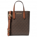 Michael Kors Vincent Logoprindi Magnetilise Sulguriga Kaetud L&otilde;uendist &Otilde;la-Risti-Keha MiniKott Naiste K&auml;ekotid TumePruun 35F4G2VC0B-BROWN Basic Set (Bag+Dust Bag)