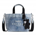 Coach Tour Classic Hobuse ja Vankri Logoga Denimist Kandekott Unisex Kandekotid Hele-Indigosinine CEB33-SVNIM Basic Set (Bag+Dust Bag)