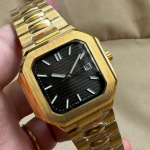 Patek Philippe Nautilus 5821 Meeste kuldne automaatne mehaaniline kell suure sihverplaadi ja kalendriga.