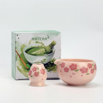 Uus Sakura Matcha Alustamiskomplekt 2-7 tk Roosa Keraamiline Kauss Bambusest Vispel Jaapani Tseremoonia Algajas&otilde;bralik Matcha Komplekt