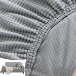 Žakardist elastne nurgadiivani kate Polaarfliisist lihtne diivanikate L-kujuline diivanikate Pingi kattekomplektid 1 /2 /3 /4 kohaline Kaitsekate 1-seat 90-140cm gray