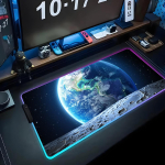 Maa Hiirematt RGB M&auml;nguri Hiirematt Suur LED-alus PC Lauamatt Helendav Hiirematt Suured Klaviatuurimatid Lauamatt Taustavalgustusega RGB600x300x3mm blue