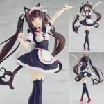 Nekopara Chocola Vanilla Kujuke Armas Kassit&uuml;druk Anime Tegelaskujud Armsad Ja V&otilde;luvad Garaažikuju Lauakaunistused Kingitus M&otilde;eldud 17CM