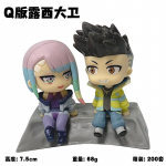 8cm Anime CYBERPUNK: EDGERUNNERS Qset To The Moon Lucy David Tegevuskuju Lauakaunistused Pvc Kogutav Mudel M&auml;nguasjad Huvialid no retail box