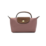 Longchamp Le Pliage Mini Pelmeenikott Metallist T&otilde;mbluku ja Pressn&ouml;&ouml;biga Naiste K&auml;ekotid Lootos-Roosa 34175089P13 Basic Set (Bag)