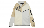 Nike Sportswear Tech Fleece Prinditud Kapuutsikasuga Huppar Light Bone/Coconut Milk/Sesame/Black DM6475-072 L