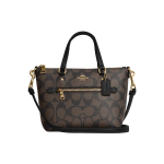 Coach Gallery 20 T&otilde;mblukuga Sulgemine Kahe Kaardipesa Signature Kattega L&otilde;uend ja Sile Nahk K&auml;es Hoitav &Otilde;lakott Crossbody V&auml;ike CA721-IMAA8 Basic Set (Bag+Dust Bag)
