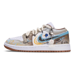 Jordan Air Jordan 1 Muistse Egiptuse saladus Kulumiskindel katteosa Termiline Madal top Vintage Korvpallijalatsid DC0774-202(Team1730-) 38