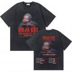 Pestud Vintage Rapper Doja Cat Ma Vie Maailmatuuri T-s&auml;rgid Mehed Naised Hip Hop &Uuml;legabariidiline Roosa T-s&auml;rk Unisex Moodne T-s&auml;rk S