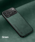 &Uuml;li&otilde;huke luksuslik nahast telefoni&uuml;mbris iPhone 17 Pro Max 17Air 17Pro 17 jaoks Pehme siidine kaitsekate autohoidiku jaoks For iPhone 17 roheline