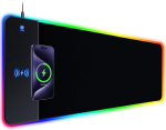 RGB m&auml;nguri hiirematt, toetab 15W juhtmevaba laadimist, eriti suur LED-hiirematt, suurus 30x80cm