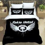Tokio Hotel B&auml;nd Mugav Tekikate Padjap&uuml;&uuml;r Voodipesukomplekt Laste Magamistoa Kaunistus Kodutekstiil 70x133cm 3pcs