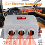 400W-600W 12V/24V Autosoojendi Ventilaator Sulataja Udutaja Jahuti Kuivati Defroster Auto Kaasaskantav K&uuml;ttekeha Autosoojendi Autotarvikud 12V