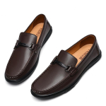 Meeste naturaalsest nahast mokassiinid: Kevad & S&uuml;gis Briti Stiilis Slip-Onid, Business Casual, Kummist Tald, Suur Suurus 47 49