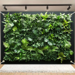Vertikaalne aed roheliste taimede sein pol&uuml;esterkangast taust - sobib s&uuml;nnip&auml;evadeks, p&uuml;hadeks, pidudeks ja mitmes suuruses valik (as the picture,180x230cm) gray