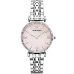 Emporio Armani AR1779 Naiste k&auml;ekell Gianni T-Bar Roosa 32mm h&otilde;be