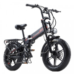 RANDRIDE YX20M-2, Linnas&otilde;iduks m&otilde;eldud elektrijalgratas, kaks 1000W mootorit, 48V 20Ah aku, 20x4-tollised rehvid, 7-k&auml;iguline k&auml;iguvahetuss&uuml;steem. must