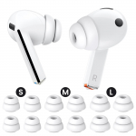 Silikoonist k&otilde;rvaklapid tolmukaitsev&otilde;rguga Galaxy Buds 3 Pro / Buds 4 Pro jaoks, (S/M/L), 6 paari valge