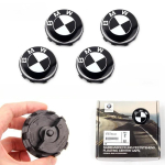 4 tk 56mm 68mm ujuvad rattakatted BMW 50. aastap&auml;eva jaoks Sobivad E39 E46 E60 F10 F30 G20 X3 X5 (Autode rummu tarvikud) OQ0 (as the picture,56mm-4pcs) black