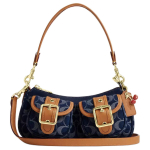 COACH Ashton Kangast Crossbody kott, &Otilde;lakott Keskmine Naiste Denim Sinine CY700-IMXIA One Size 1 brown