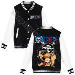 S&uuml;gismood Varsity jope Anime One Piece Vabaaja pesapallijakid T&auml;iskasvanute laste riided Armas dressipluusjakk J&otilde;ulukingitus 120cm black