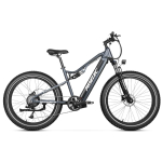 PASELEC TX19Plus T&auml;isvedrustusega E-jalgratas, 1000W Mootor, 48V 19,2Ah Aku, 26&times;4,0-tollised Laiad Rehvid, H&uuml;drauliline Pidur T&auml;iskasvanute M&auml;gi-linnajalgratas TX19Plus-Light Grey-48V19.2Ah -TT-2