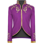 Meeste jope tikandiga mantel Victoria ajastu jakid meestele Vintage r&otilde;ivad Prince King Cosplay Halloweeni kost&uuml;&uuml;m XL
