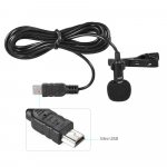 150 cm mini-USB saatja vastuv&otilde;tja Lavalier rev&auml;&auml;riklamber Mikrofon Mic HOT