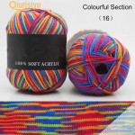 50g Kolmekordse kaubam&auml;rgiga kudumine heegeldatud piim puuvillane beebivillane l&otilde;nga partii