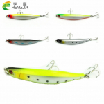 9cm/8,2g Hengjia Wobbler ABS plastikust pliiatslant, s&uuml;sinikterasest kolmikkonksudega kalap&uuml;&uuml;k 5tk/partii 5pc sent as picture