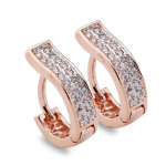 Naiste Luksuslik kullav&auml;rvi T&auml;is Rhinestone Hoop K&otilde;rvar&otilde;ngas Ehted Kingitused