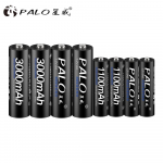 PALO 8 tk/partiiga laetav akukomplekt sisaldab 4 tk AA 3000 mAh ja 4 tk AAA 1100 mAh NI-MH AA/AAA laetavad akud raadio jaoks must