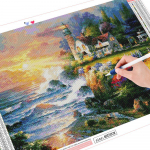 Majakas Teemantmaal Maastik Teemanttikandid Vaikpuur T&auml;is&uuml;mmargune teemant 20X30