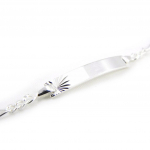 Les Tr&eacute;sors De Lily [G1726] - Gourmette Argent 'Bambino' argent&eacute; - 24x3 mm h&otilde;be