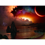 Teemantmaaling Ristpistes n&auml;put&ouml;&ouml; Teemanttikandid Maalimine P&auml;ikeseloojangu maastik muster K&auml;sit&ouml;&ouml; 20X30CM