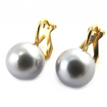 Les Tr&eacute;sors De Lily [M7149] &ndash; hallid 'Pearl' kullatud klambrid &ndash; 10 mm kuld