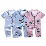 Suvised beebiriided, lapsed, t&uuml;drukud, poisid, pidžaamad, kaelkirjak, magamisriided XS sinine