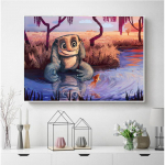 Teemantmaaling 5D isetegemise maastik kodukaunistus mosaiik ristpistes maastik K&auml;sitsi valmistatud kingitus teemantkunst Full Round 20X30CM