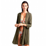 Beach Cover up tuunikad rannaprint Pol&uuml;ester pikad bikiinid Cover up Robe de Plage Sarong Beach Wrap ujumistrikoo Cover up One Size antiikne pronksiv&auml;rv