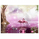 T&auml;is&uuml;mmargune/ruudukujuline 5D isetehtud teemantmaaling Wonderland Egret teemanttikandid ristpistes komplektid Kodukaunistus K&auml;sitsi valmistatud kingitused Round 20x30cm