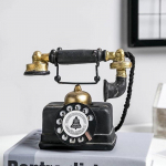 Euroopa Retro Rotary Telefon K&auml;sit&ouml;&ouml; Kohvik Pood Elutuba Kodusisustus Vintage kontori lauakaunistused