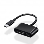 FONKEN 3 IN 1 t&uuml;&uuml;p C / mikro-USB SD-kaardi lugejasse OTG USB-kaabel Micro SD/TF-kaardilugeja U-kettalugeja adapteri andmeedastus Type C